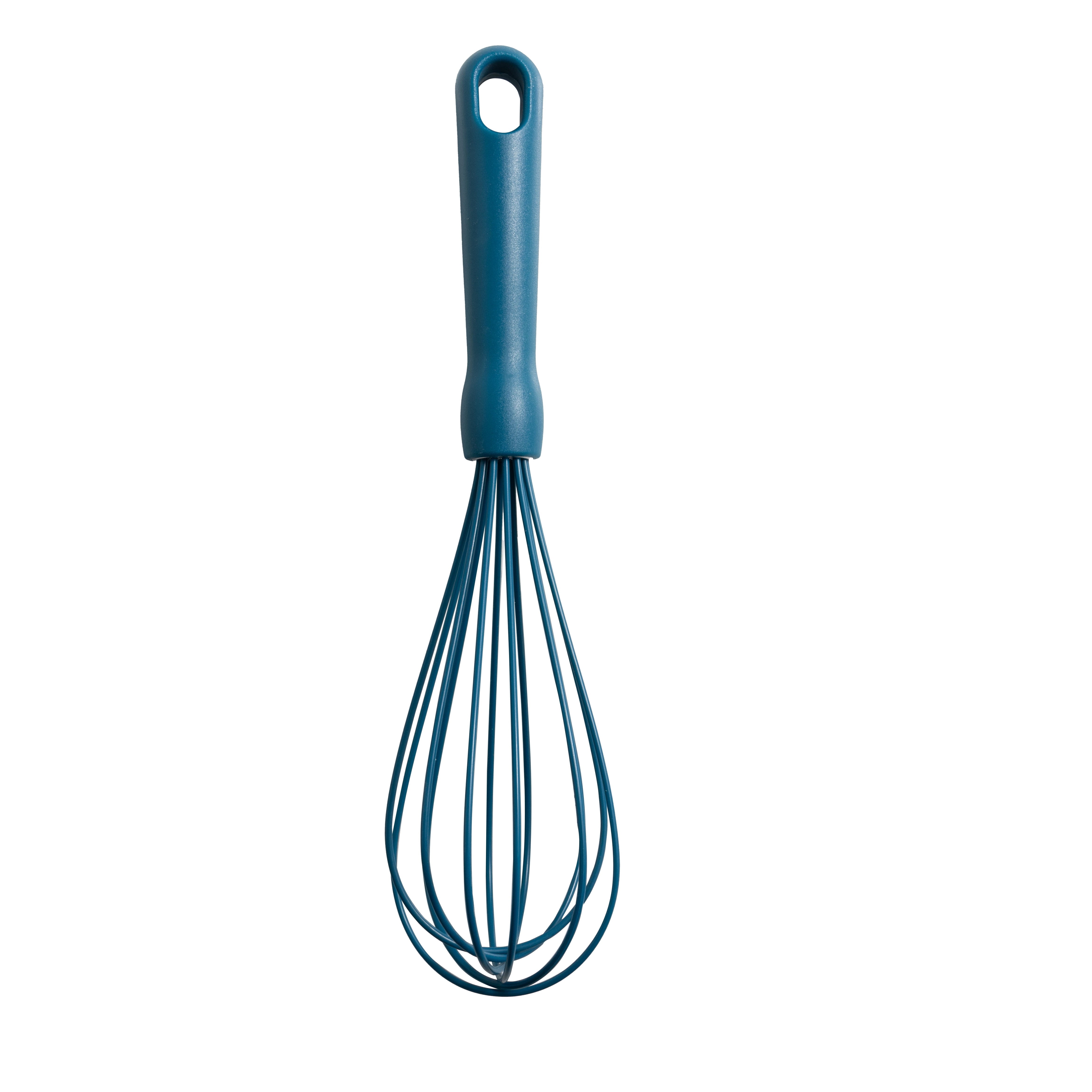 Mainstays 3-Piece Silicone Whisk Set, 10.5"/10.4"/9.6" L, Blue Color - Image 4