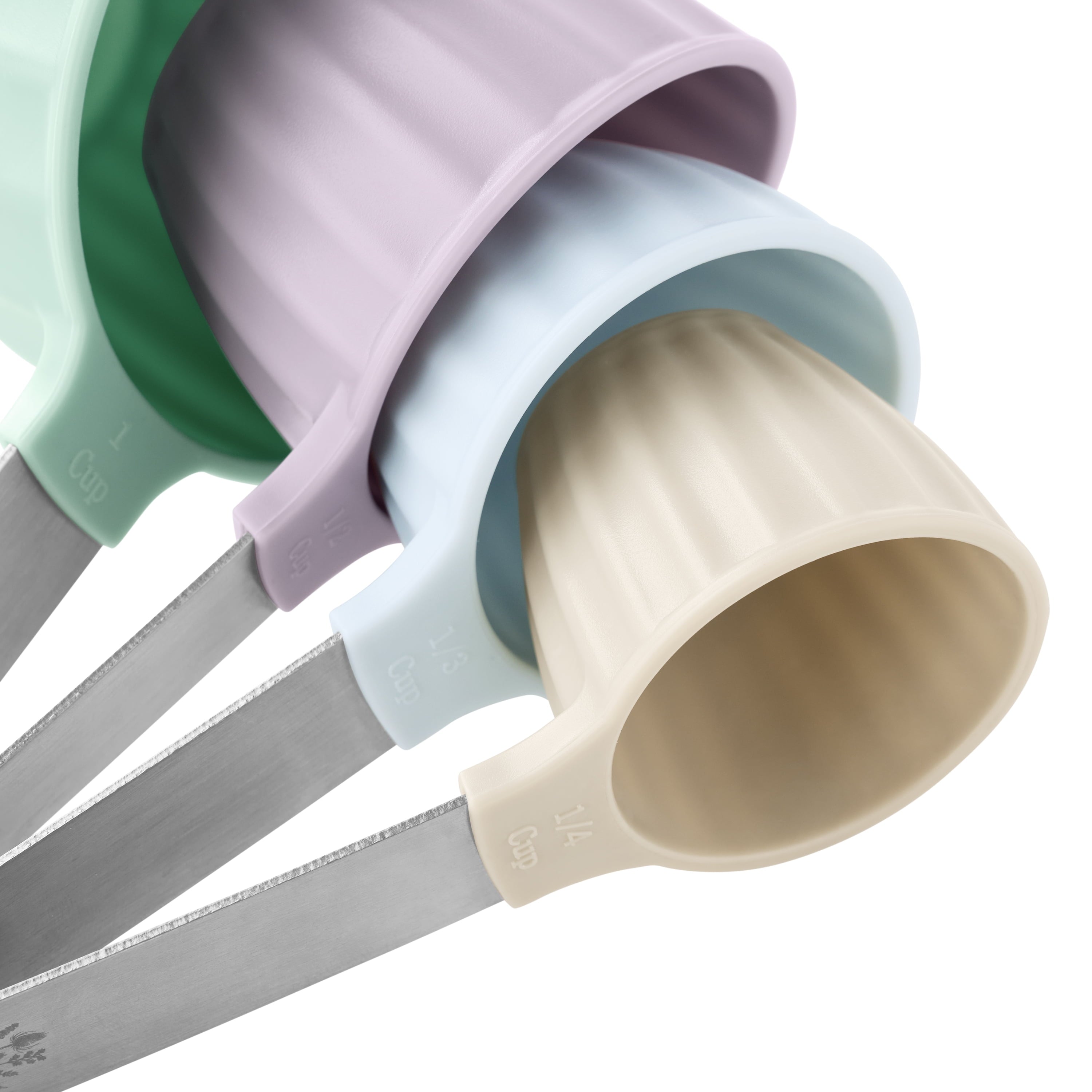 The Pioneer Woman 8-Piece Plastic Measuring Cup and Spoon Set, Multicolor - Image 5