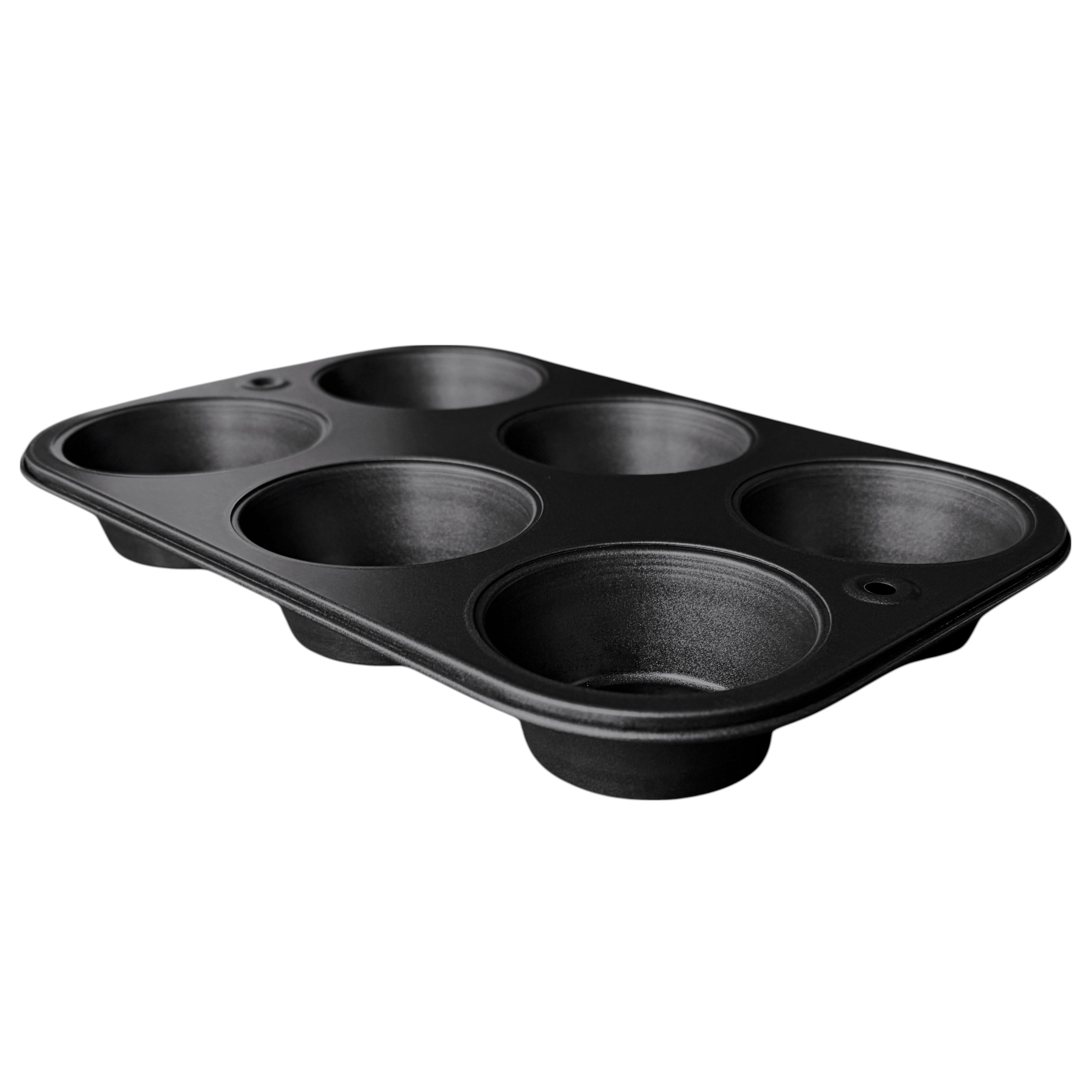Mainstays 6-Cup Nonstick Steel Muffin Pan, 2.9" Cup, Gray, 1 Count - Image 2