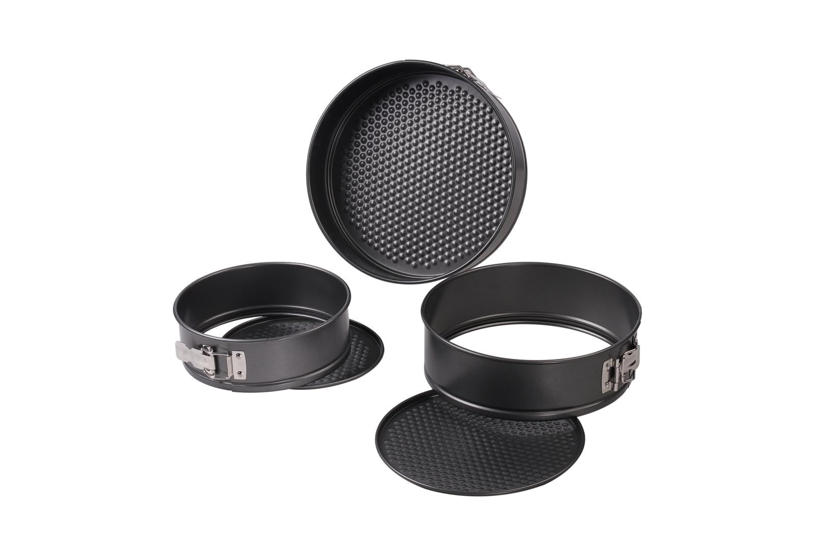 Mainstays, 8", 9", 10" Round Nonstick Carbon Steel Springform Cake Pans, Gray, Set of 3 - Image 5