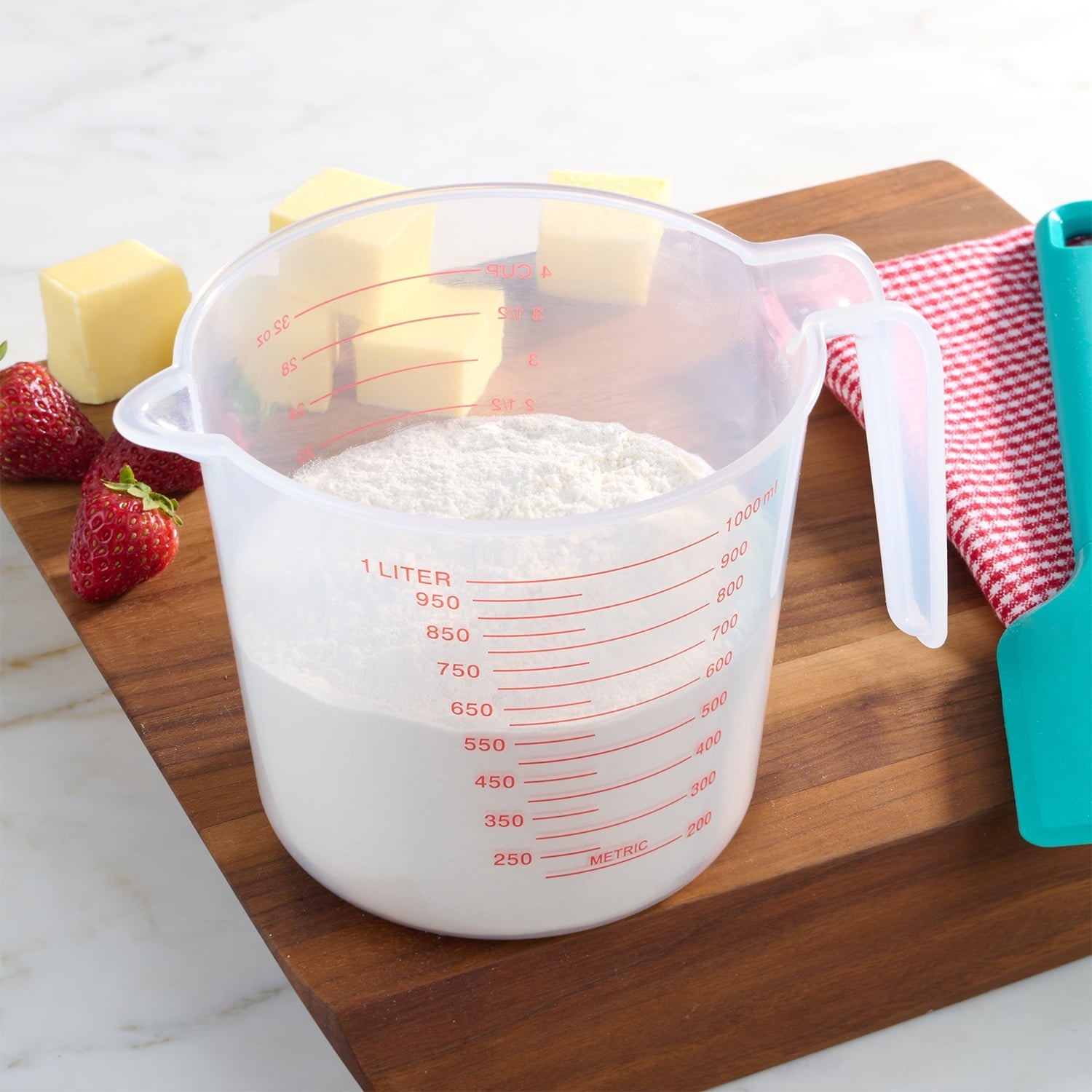 (12 pack) Mainstays 4 Cup PP Plastic Measuring Cup, 32 oz, Clear - Image 6